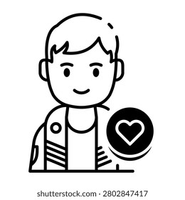 This Supporter icon is suitable for World Cup, Football Sport, etc