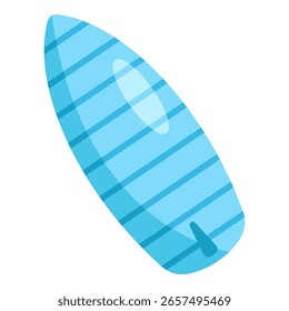 Esta ilustração da prancha de surf é adequada para férias de verão, camping, viagem em família, etc.