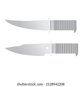 This is Survival Knife Vector Ilustrator