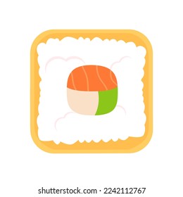 This is a sushi roll, asian food