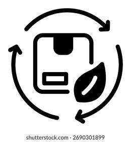 Este ícone Sustentabilidade é adequado para Fabricação, Distribuição e campos relacionados.