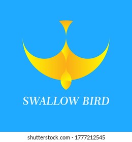 
this is the swallow bird logo. made of golden ratio with a little gradation