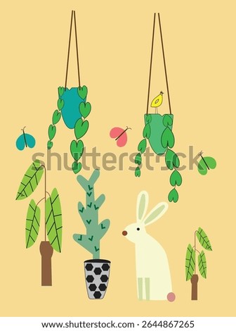 This sweet children’s painting, titled 