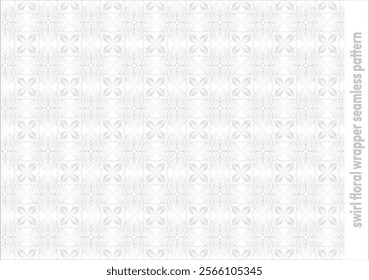 This is a swirl floral wrapper seamless pattern. 