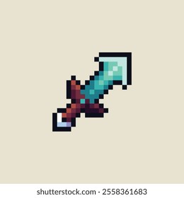 this is sword icon in pixel art, this item good for presentations,stickers, icons, t shirt design,game asset,logo and your project.