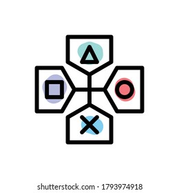 
this is the symbol or icon describing the game controller