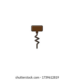 
this is a symbol or icon describing a tool, used to open a wine bottle