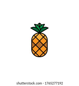 
this is a symbol or icon of fruit describing pineapple