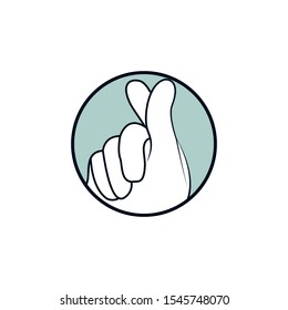 this is a symbol of love, expressed by fingers.