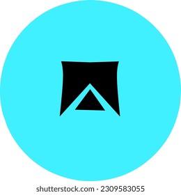 This is a symbol with squares and triangles underneath with split squares and triangles