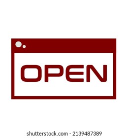 this symbol suitable for  open