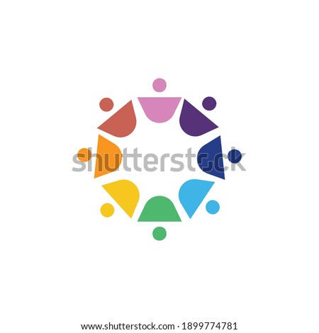 this symbol team and organisation with modern style icon