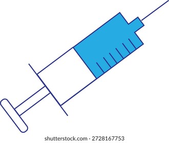 Este icono de jeringa está diseñado para representar inyecciones, vacunas y procedimientos médicos. Su estilo de contorno simple y moderno lo hace efectivo para aplicaciones de atención médica y diseños de interfaz de usuario médica.
