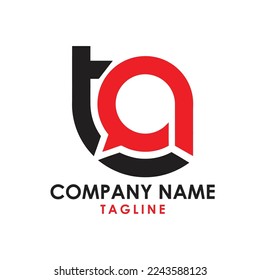 This is ta typography logos design