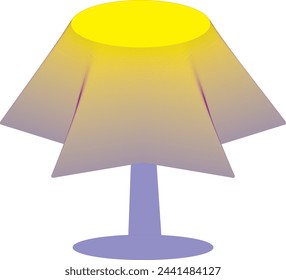 This is a table lamp design icon