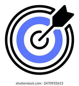 Este icono de Target es adecuado para consultoría financiera, contabilidad, economía, etc.