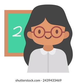 Diese Lehrer-Ikone ist geeignet für Beruf, Beruf, Job, Avatar, etc.
