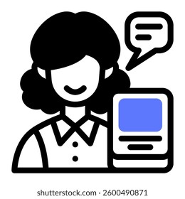 This Teacher icon is suitable for School, Education, Edutainment, etc