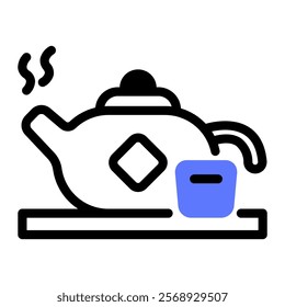 This Teapot icon is suitable for Chinese New Year, Lunar Festival or other Chinese Festival, etc.