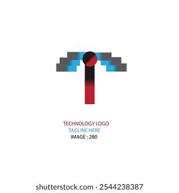 This Technology Logo would be uses for business purposes.