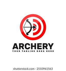 This is a template for an archery logo. The design is simple and elegant, and would be suitable for a wide range of archery-related businesses. target logo. 