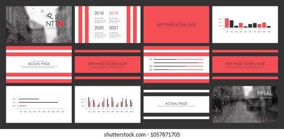 This template is the best as a business presentation, used in marketing and advertising, flyer and banner, the annual report. Elements on a dark grey background