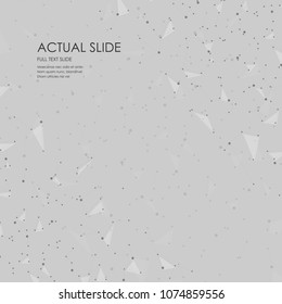 This template is the best as a business presentation, used in marketing and advertising, flyer and banner, the annual report. Elements on a dark grey background