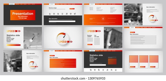 This template is the best as a business presentation, used in marketing and advertising, flyer and banner, the annual report. Elements on a dark grey background