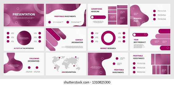This template is the best as a business presentation, used in marketing and advertising, flyer and banner, the annual report. Grey and black elements on a dark grey background
