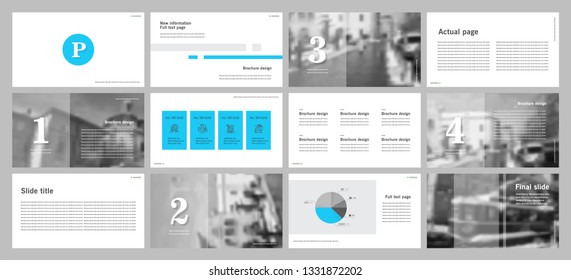 This template is the best as a business presentation, used in marketing and advertising, flyer and banner, the annual report. Elements on a dark grey background