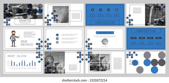 This template is the best as a business presentation, used in marketing and advertising, flyer and banner, the annual report. Elements on a dark grey background