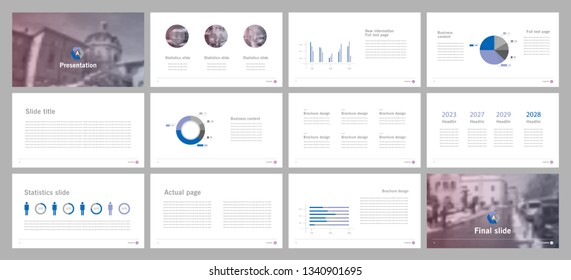 This template is the best as a business presentation, used in marketing and advertising, flyer and banner, the annual report. Grey and black elements on a dark grey background
