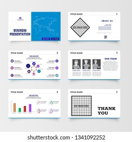 This template is the best as a business presentation, used in marketing and advertising, flyer and banner, the annual report. Elements on a dark grey background