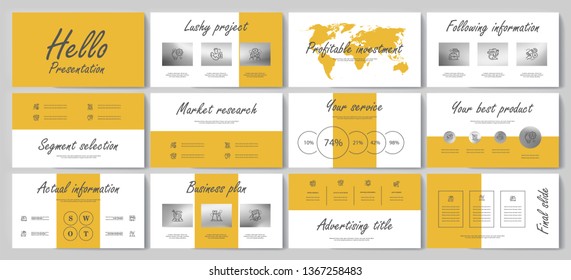 This template is the best as a business presentation, used in marketing and advertising, flyer and banner, the annual report