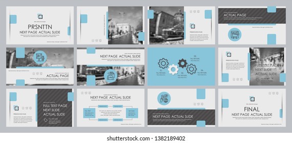 This template is the best as a business presentation, used in marketing and advertising, flyer and banner, the annual report. Elements on a dark grey background