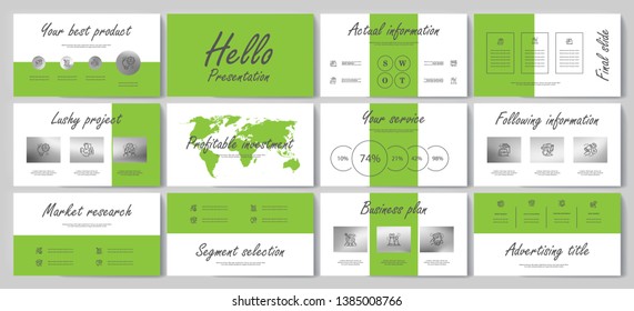 This template is the best as a business presentation, used in marketing and advertising, flyer and banner, the annual report