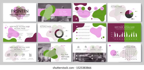 This template is the best as a business presentation, used in marketing and advertising, flyer and banner, the annual report. Grey and black elements on a dark grey background
