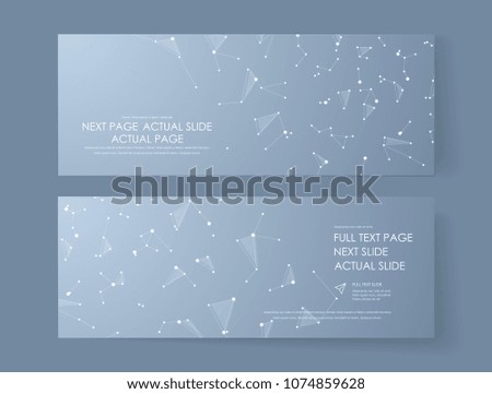 This template is the best as a business presentation, used in marketing and advertising, flyer and banner, the annual report. Elements on a dark grey background