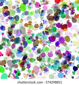 This is template not seamless. abstract vector blue background with colors blots