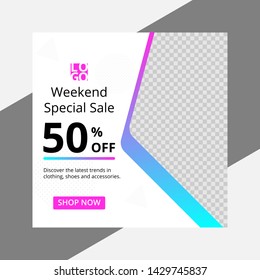 this template social media gradient for sale your product