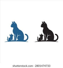 This tender and minimalist design in image_8901cb.png features a mother cat sitting beside her small kitten. Available in both blue and black silhouettes, this graphic elegantly captures the nurturing bond between a parent and child. It is an ideal visual for content related to pet care, veterinary services, animal shelters, or any creative project highlighting familial love.

#Cats #MotherCat #Kitten #FelineFamily #PetLove #GraphicDesign #VectorIllustration #AnimalBond