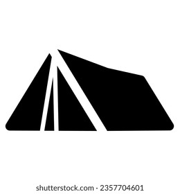 This tent image is made with a very easy design and the black line pull pattern is very subtle