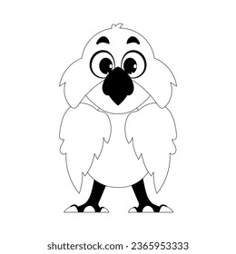 This text is easier to understand if we imagine it as a beautiful bird with bright feathers that brings us joy. Childrens coloring page.