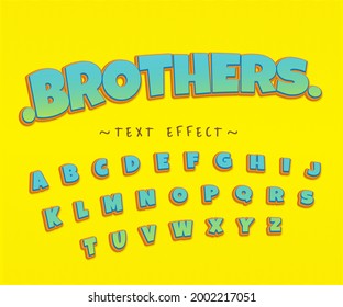 this is a text effect that gives the impression of fun