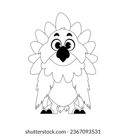 This text is simpler to understand when we imagine it as a beautiful bird with bright feathers that brings us joy. Childrens coloring page.