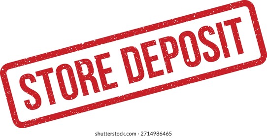 Este sello de goma texturizada cuenta con la frase Store Deposit, perfecto para registros financieros y transacciones minoristas. Marca claramente la información relacionada con el depósito.