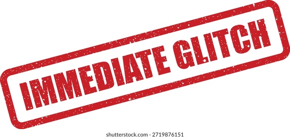 Este gráfico de sello de goma texturizado advierte de un fallo inmediato, adecuado para Mensajes de error técnicos o alertas del sistema.
