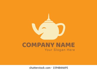 This is the thai tea logo, with an elephant shaped teapot. This logo can be used for companies, brochures, websites, mugs, stickers, and posters.