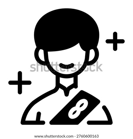 This Thailand Man icon is suitable for Thailand Culture.