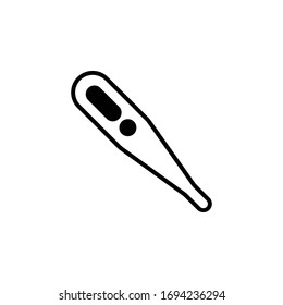 This Thermometer icon is in Line style available to download as EPS 10